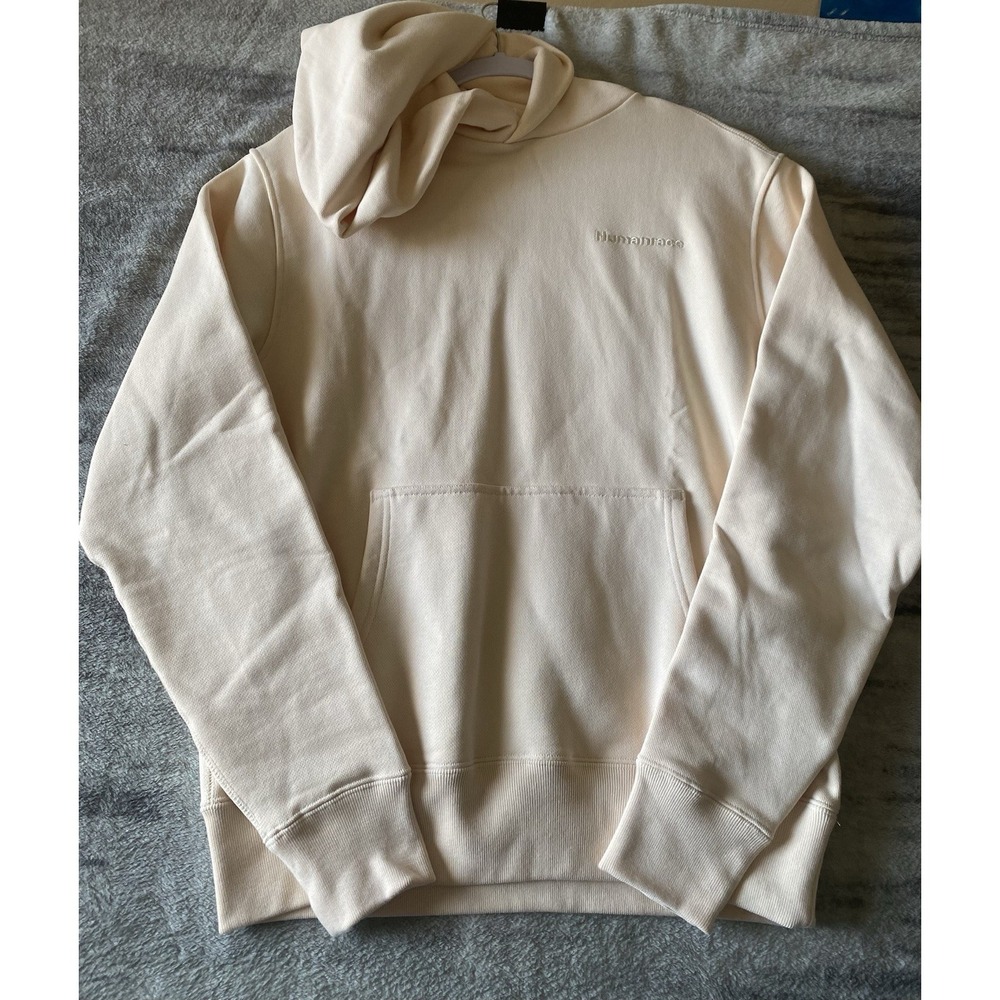 Adidas Pharrell Williams Humanrace Hoodie Cream Off-White H58291 Mens Large